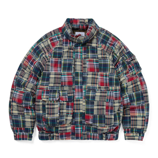 Thisisneverthat - Patchwork Multi Pocket Down Jacket - MULTI / Multi||Tern||Grøn||Blå - Jakker