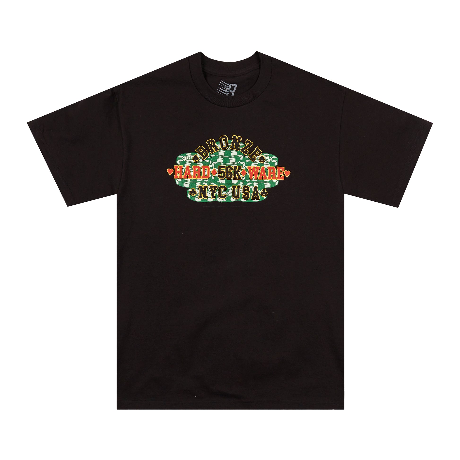 Bronze 56K - Poker Tee - BLACK / Sort - T-Shirts