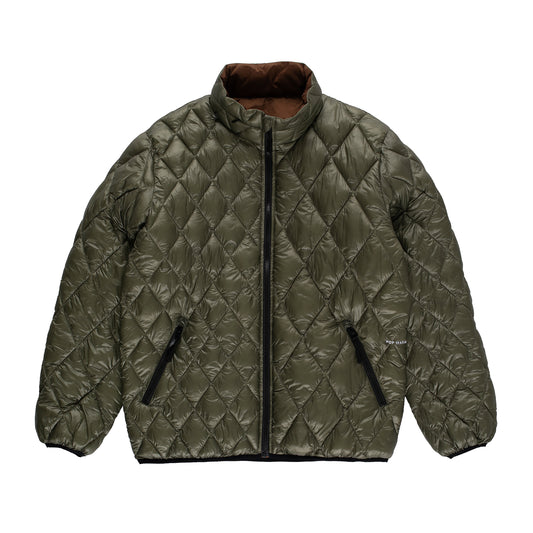 Pop Trading Company - Quilted Reversible Jacket - FOUR LEAF CLOVER/BIS / Brun||Grøn - Jakker