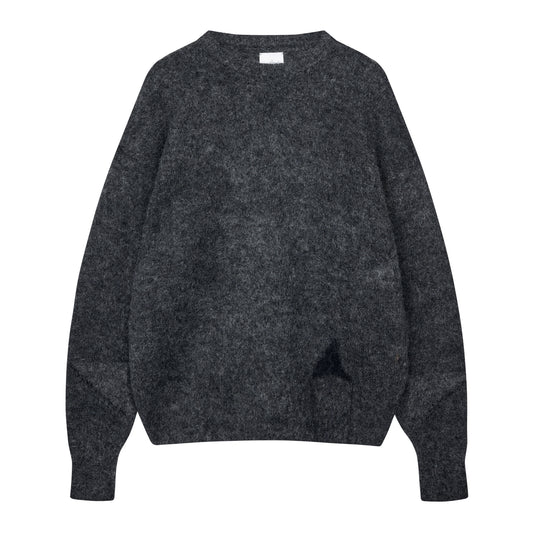 Dropstitch Mohair Knit Crewneck