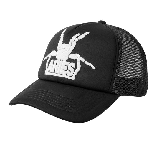 Aries - Spider Trucker Cap - BLACK / Sort - Accessories