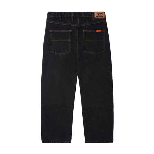 Butter Goods - Relaxed Denim Jeans - WASHED BLACK / Sort - Bukser