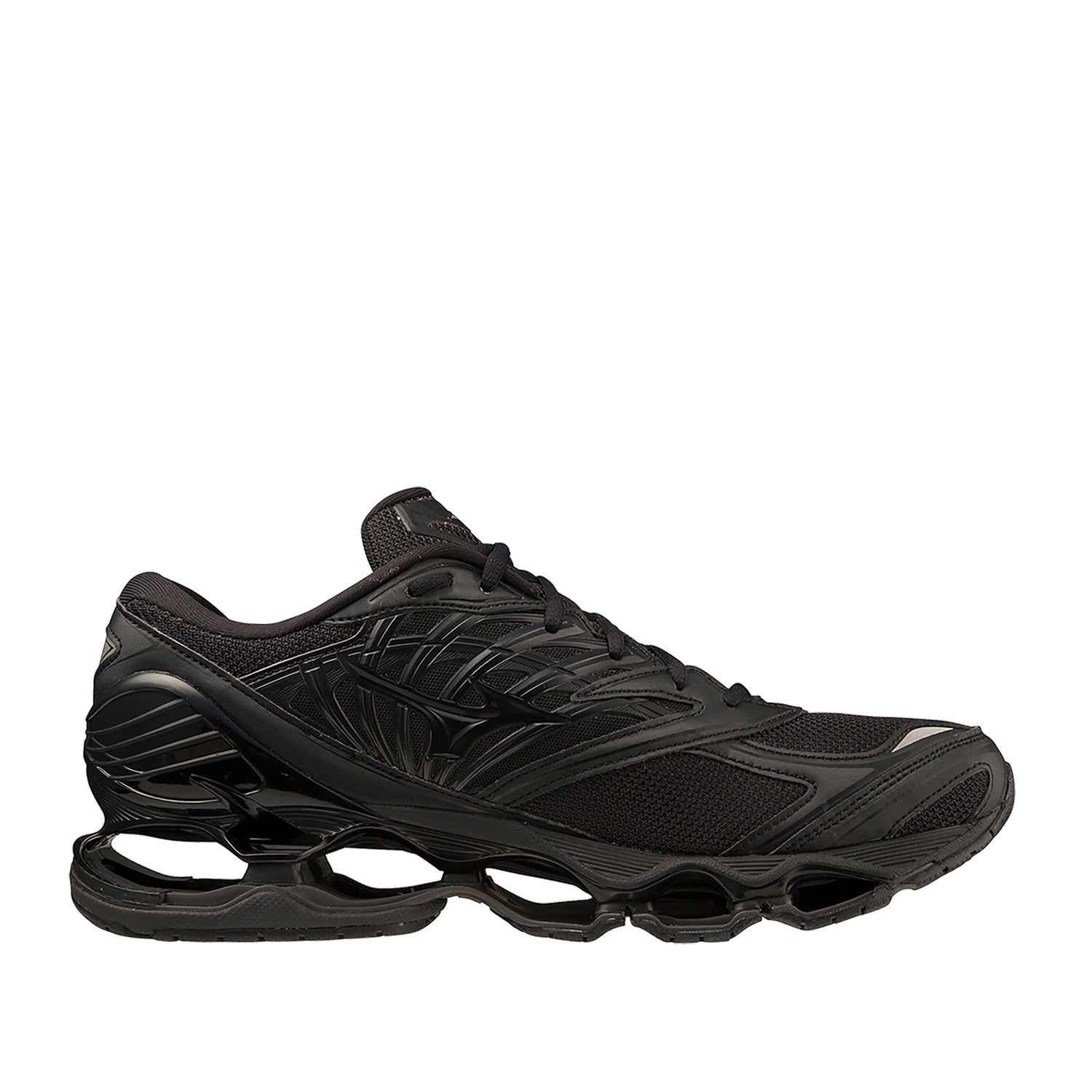 Mizuno Wave Prophecy sneaker i sort mesh og syntetisk overmateriale med åben Wave-sål