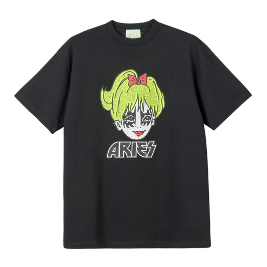 Aries - Kiss SS Tee - BLACK / Sort - T-Shirts