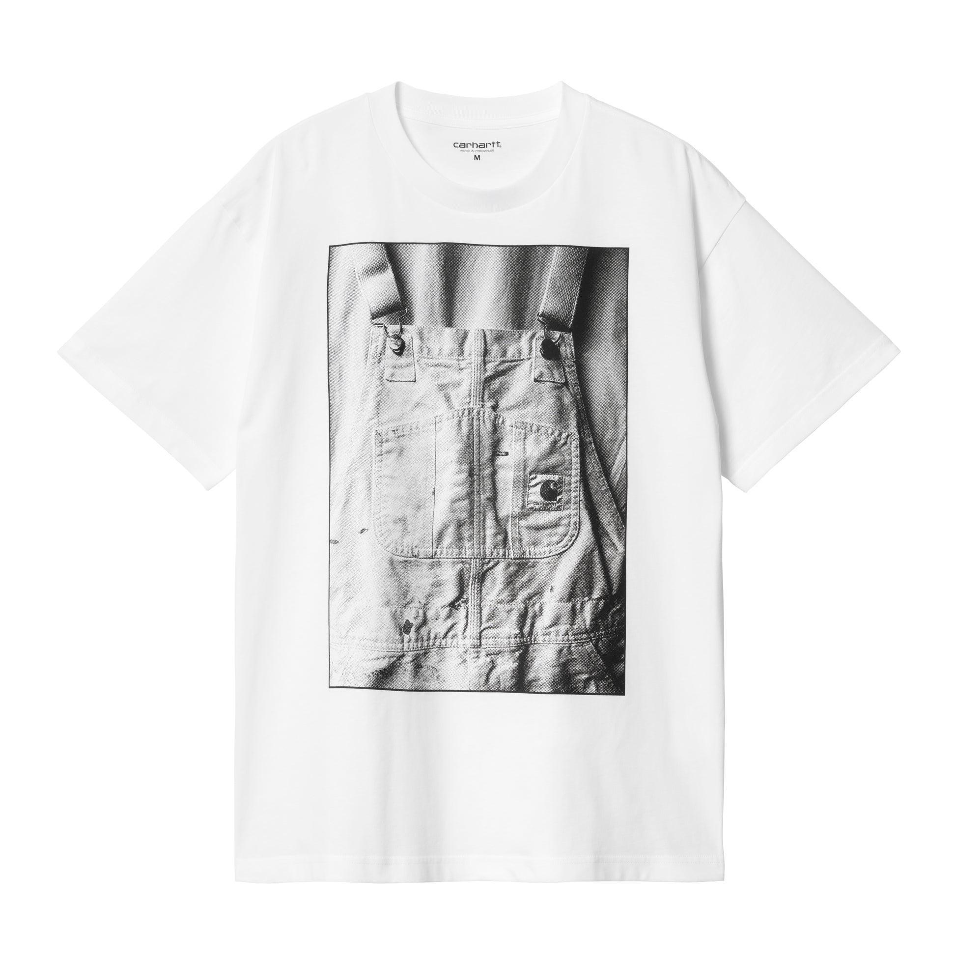 Carhartt WIP - S/S BIB Overall T-Shirt - WHITE / Hvid - T-Shirts