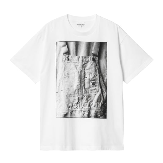 Carhartt WIP - S/S BIB Overall T-Shirt - WHITE / Hvid - T-Shirts