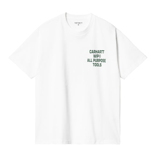 Carhartt WIP - S/S Cross Screw T-Shirt - WHITE / Hvid - T-Shirts