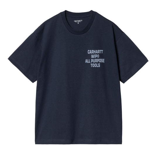 Carhartt WIP - S/S Cross Screw T-Shirt - AIR FORCE BLUE / Blå - T-Shirts