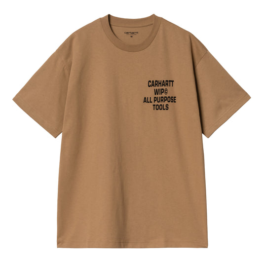 Carhartt WIP - S/S Cross Screw T-Shirt - PEANUT / Brun - T-Shirts