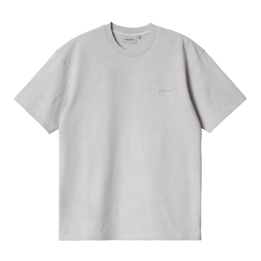 Carhartt WIP - S/S Duster Script T-Shirt - BASALT GARMENT DYED / Grå - T-Shirts