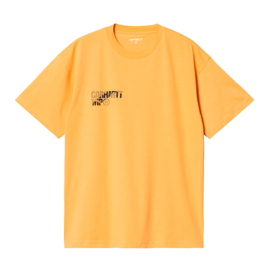 Carhartt WIP - S/S Jalou C T-Shirt - WINTER SPICE / BLACK / Gul - T-Shirts