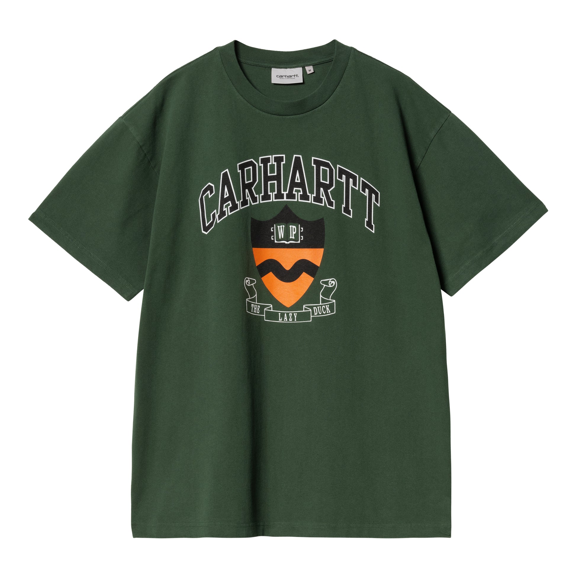 Carhartt WIP - S/S Lazy Duck Academy T-Shirt - SYCAMORE TREE STONE / Grøn - T-Shirts