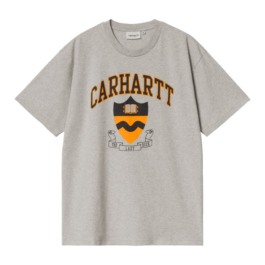 Carhartt WIP - S/S Lazy Duck Academy T-Shirt - GREY HEATHER STONE W / Grå - T-Shirts