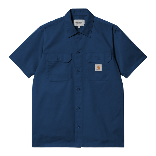 Carhartt WIP - S/S Master Shirt - ELDER / Blå - Skjorter