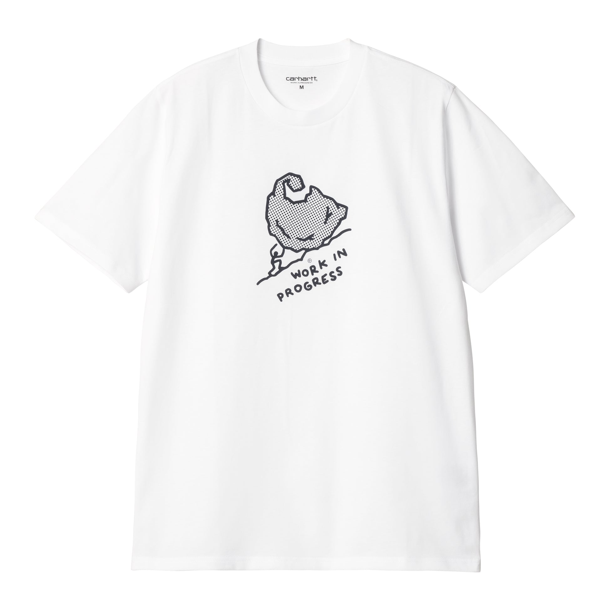 Carhartt WIP - S/S Move On Up T-Shirt - WHITE / BLACK / Hvid - T-Shirts