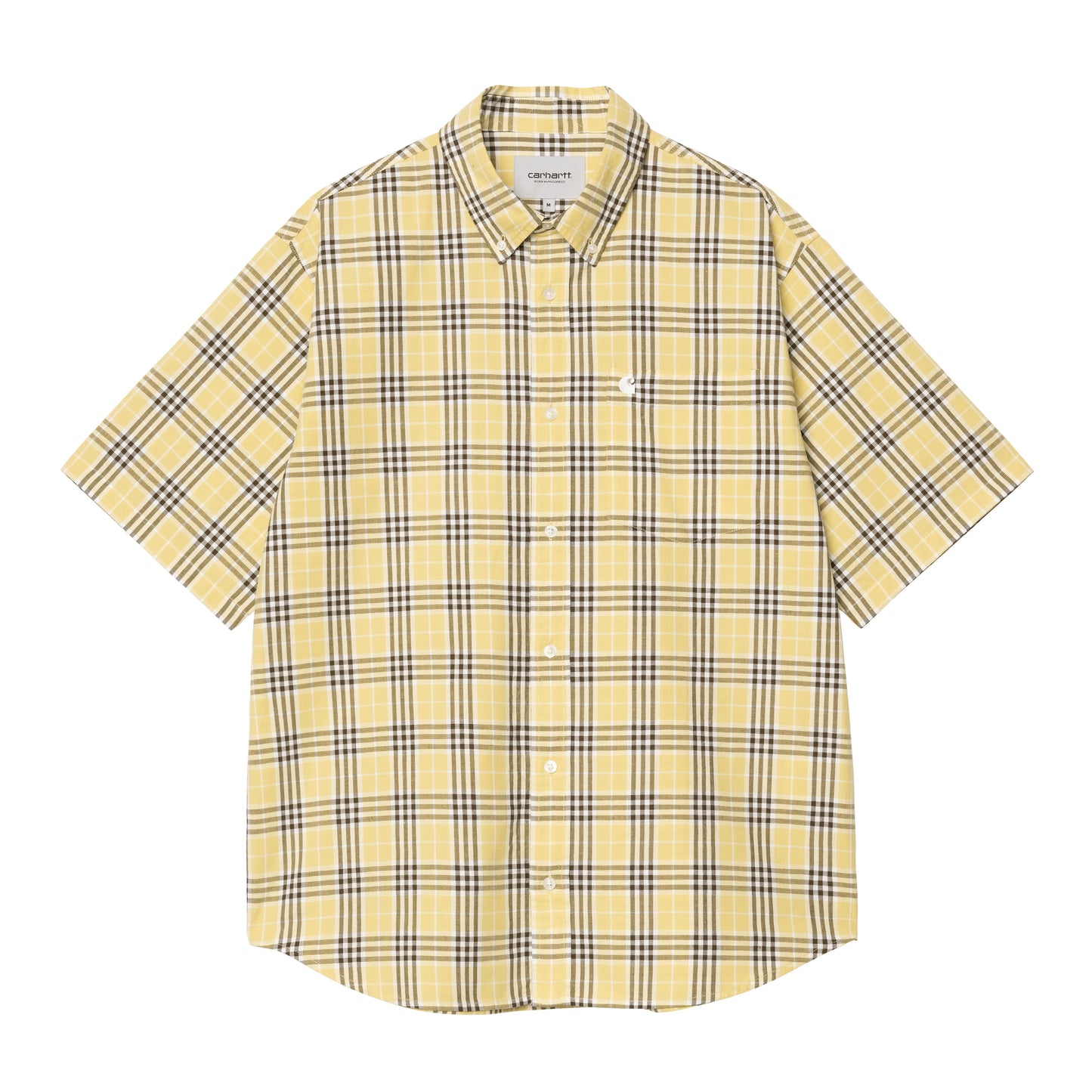 Carhartt WIP - S/S Niven Shirt - NIVEN CHECK, STRAW / / Gul||Tern - Skjorter