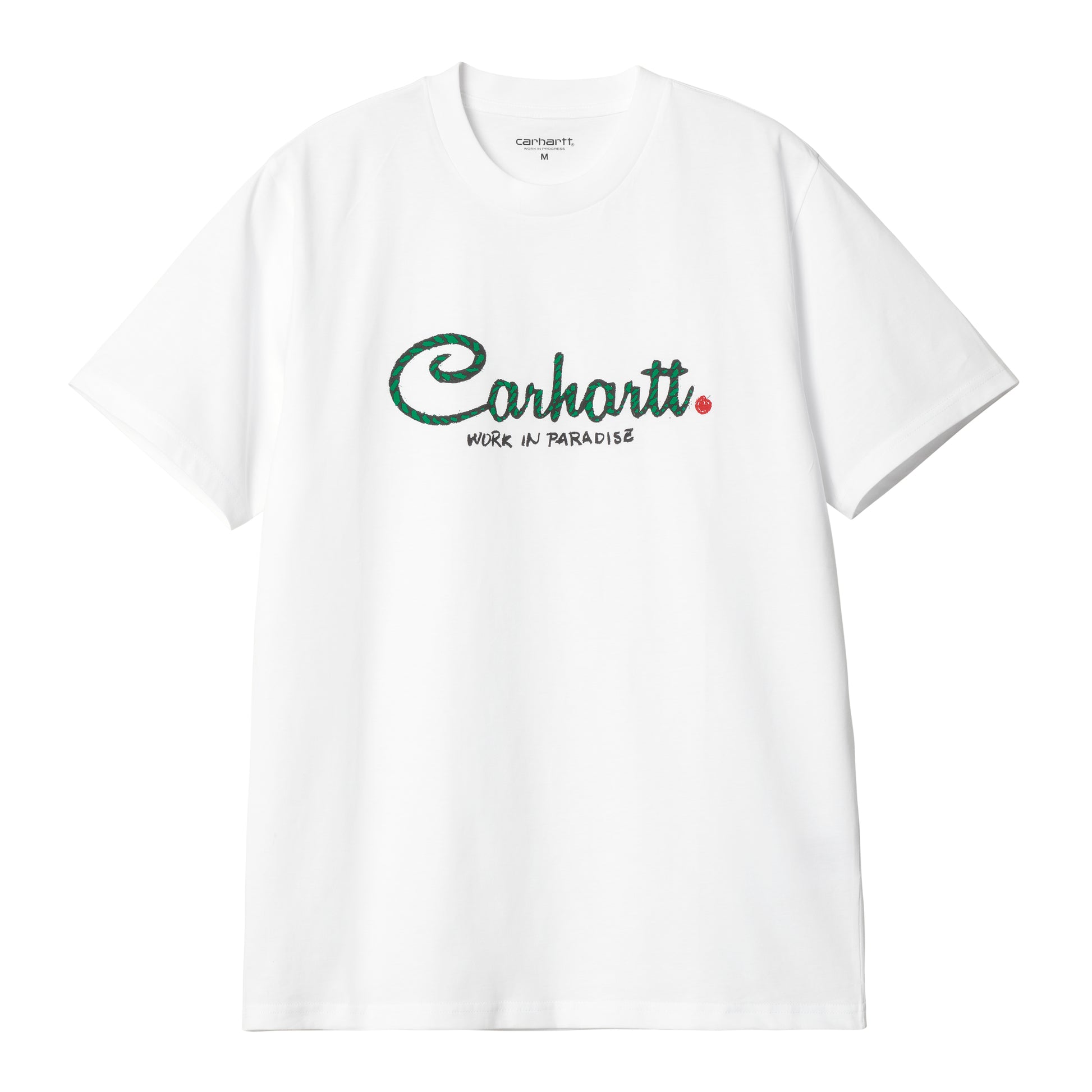 Carhartt WIP - S/S Paradise Script T-Shirt - WHITE / Hvid - T-Shirts