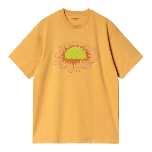 Carhartt WIP - S/S Pixel Flower T-Shirt - SUNRAY / Gul - T-Shirts