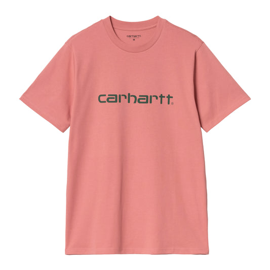 Carhartt WIP - S/S Script T-Shirt - DUSTY ROSE / SYCAMOR / Pink - T-Shirts
