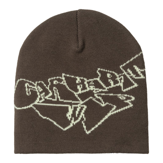 Carhartt WIP - Screwed Up Scripter Beanie - LIBERICA / AIR GREEN / Brun - Accessories