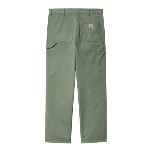 Carhartt WIP - Single Knee Pant Newcomb - PARK GARMENT DYED / Grøn - Bukser