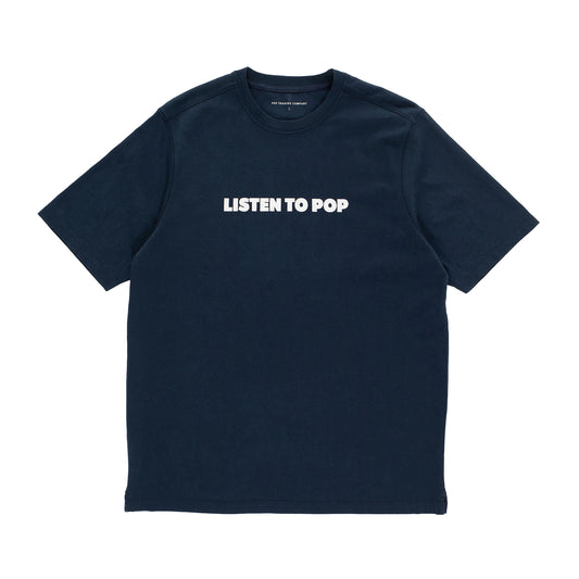 Pop Trading Company - Skatemuzik T-Shirt - NAVY / Blå - T-Shirts