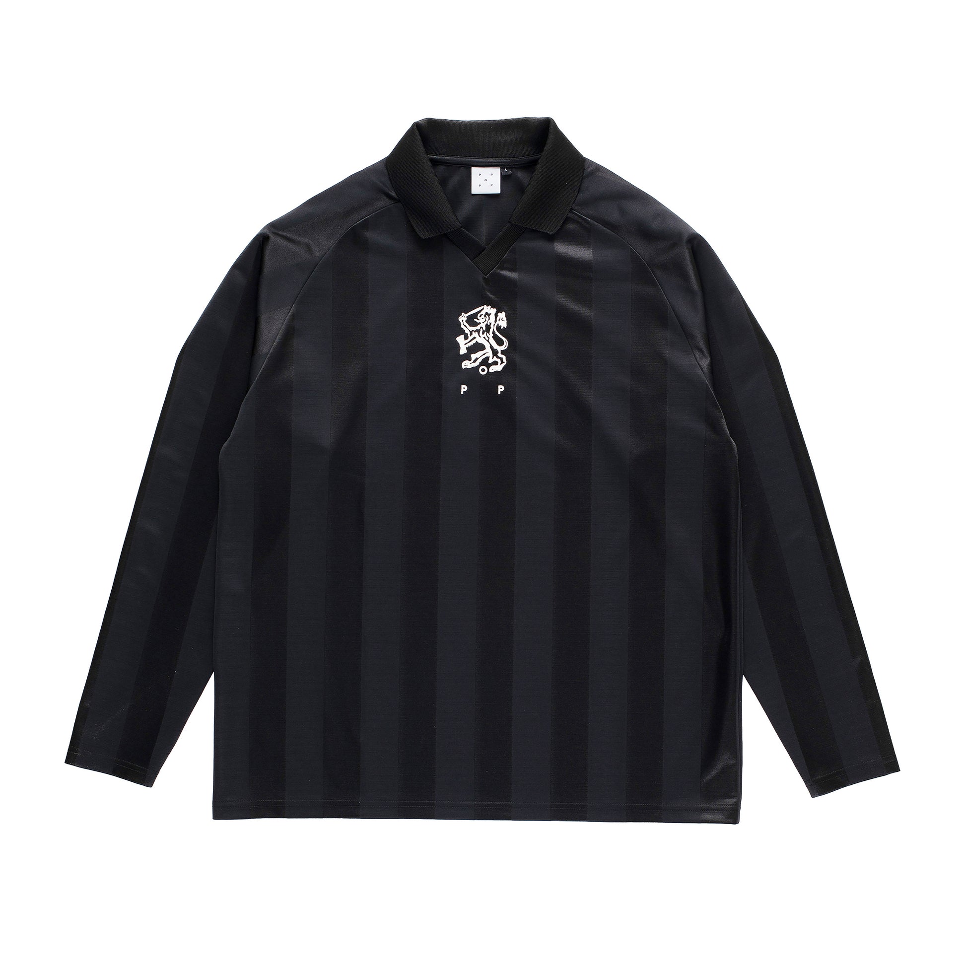 Pop Trading Company - Sportif Longsleeve T-Shirt - BLACK / Sort - T-Shirts