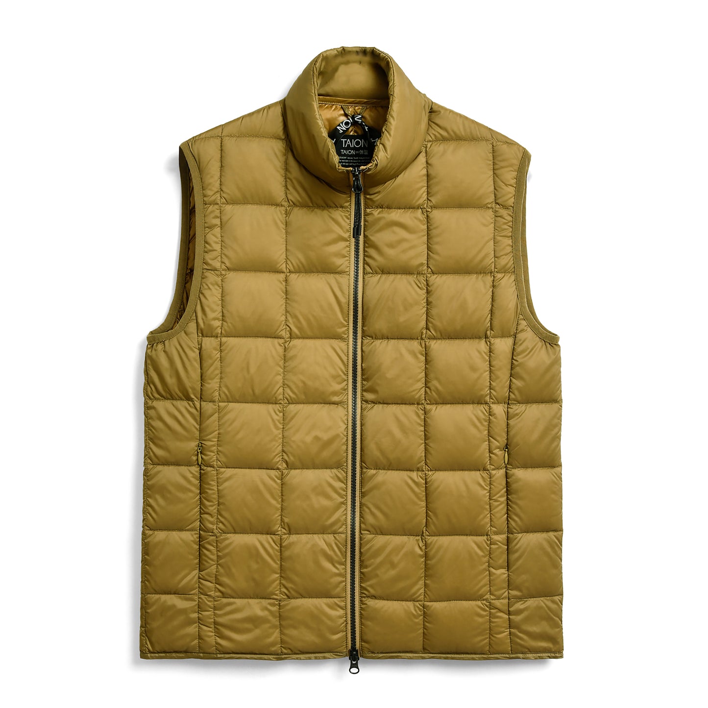 Hi Neck W-Zip Down Vest