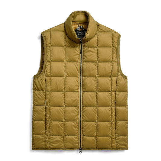 Hi Neck W-Zip Down Vest