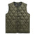 Military Crew Neck Down Vest (Soft Shell)