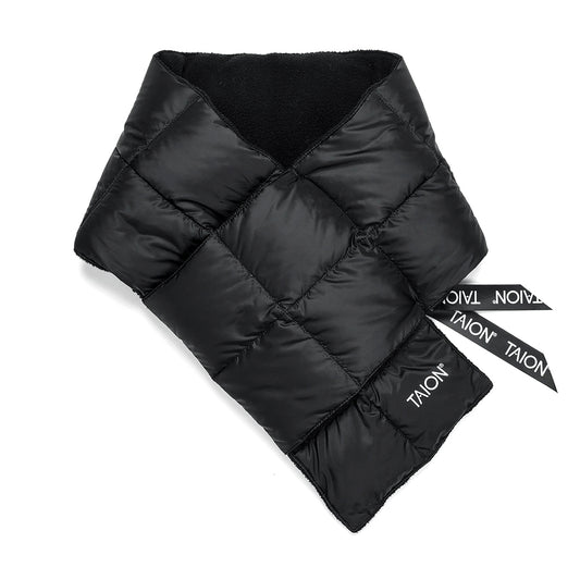 Taion - Basic Down Scarf - BLACK / Sort - Accessories