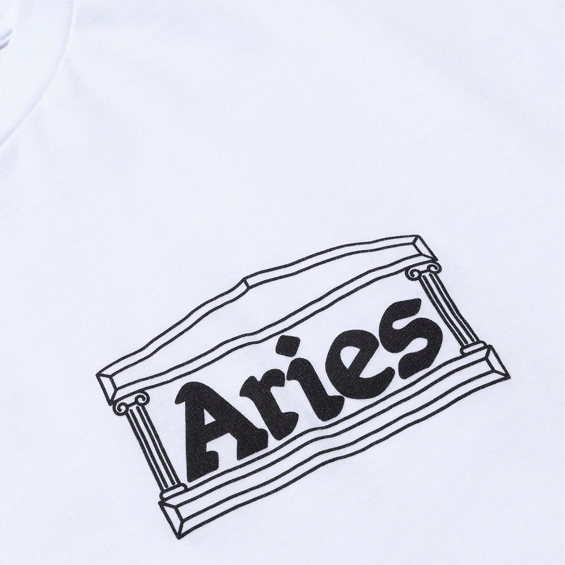 Aries - Temple SS Tee - WHITE / Hvid - T-Shirts