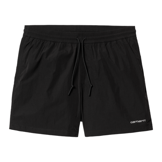 Carhartt WIP - Tobes Swim Trunks - BLACK / WHITE / Sort - Shorts
