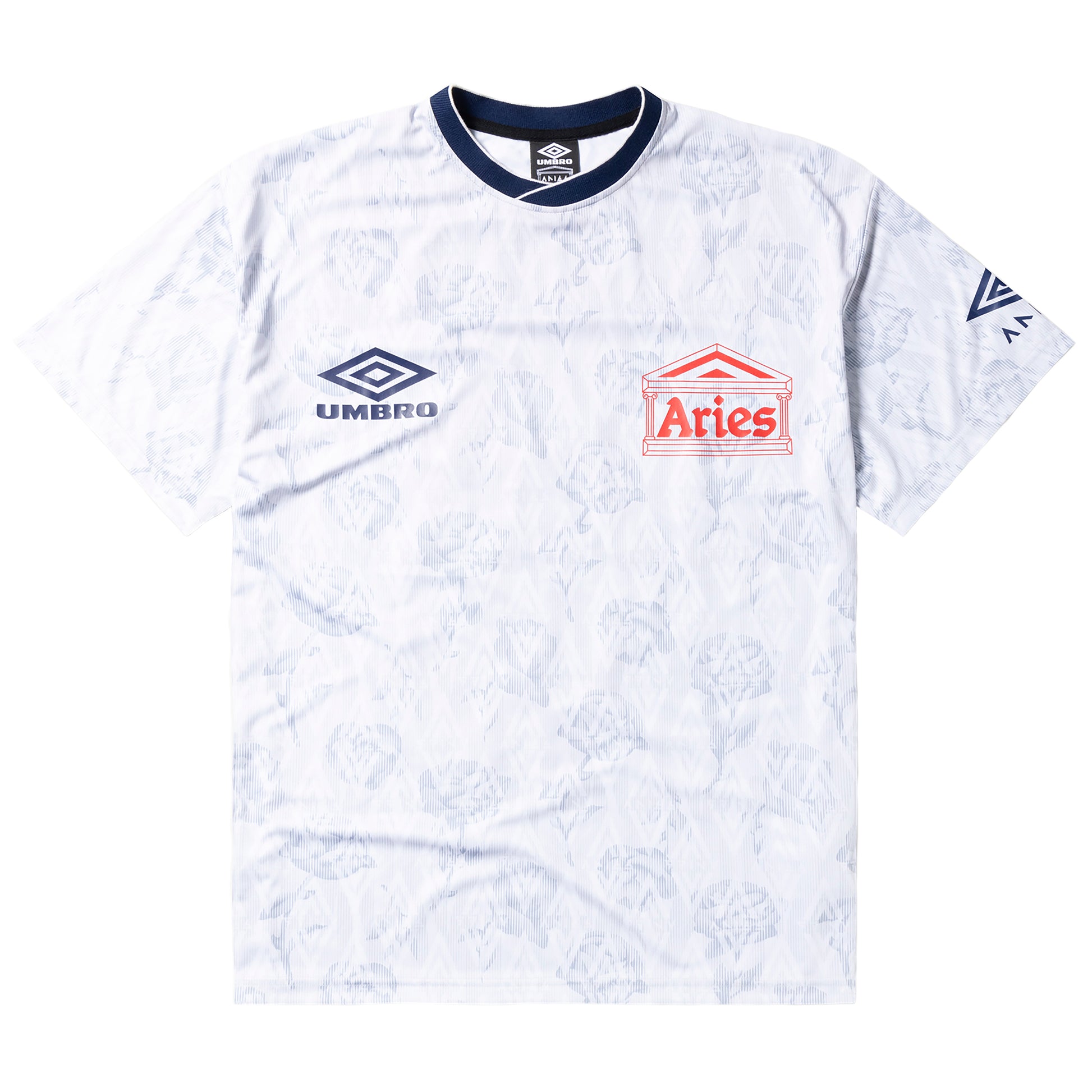 Aries - White Roses SS Football Jersey - white - Herre > T-Shirts