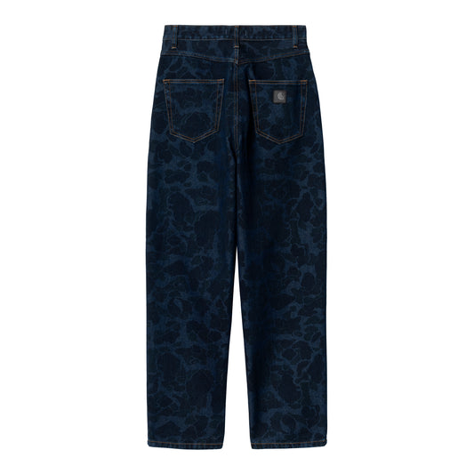 Carhartt WIP - W' Duck Orell Pant - BLUE STONE WASHED / Blå||Camouflage - Bukser
