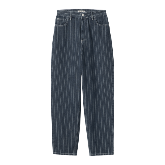 Carhartt WIP - W' Orlean Pant - BLUE / WHITE / Blå||Striber - Bukser