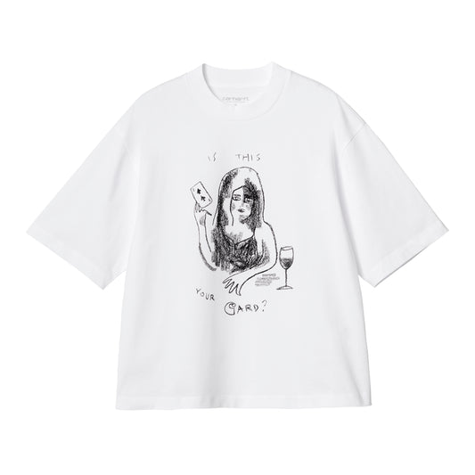 Carhartt WIP - W' S/S Pepe Card T-Shirt - WHITE / BLACK / Hvid - T-Shirts