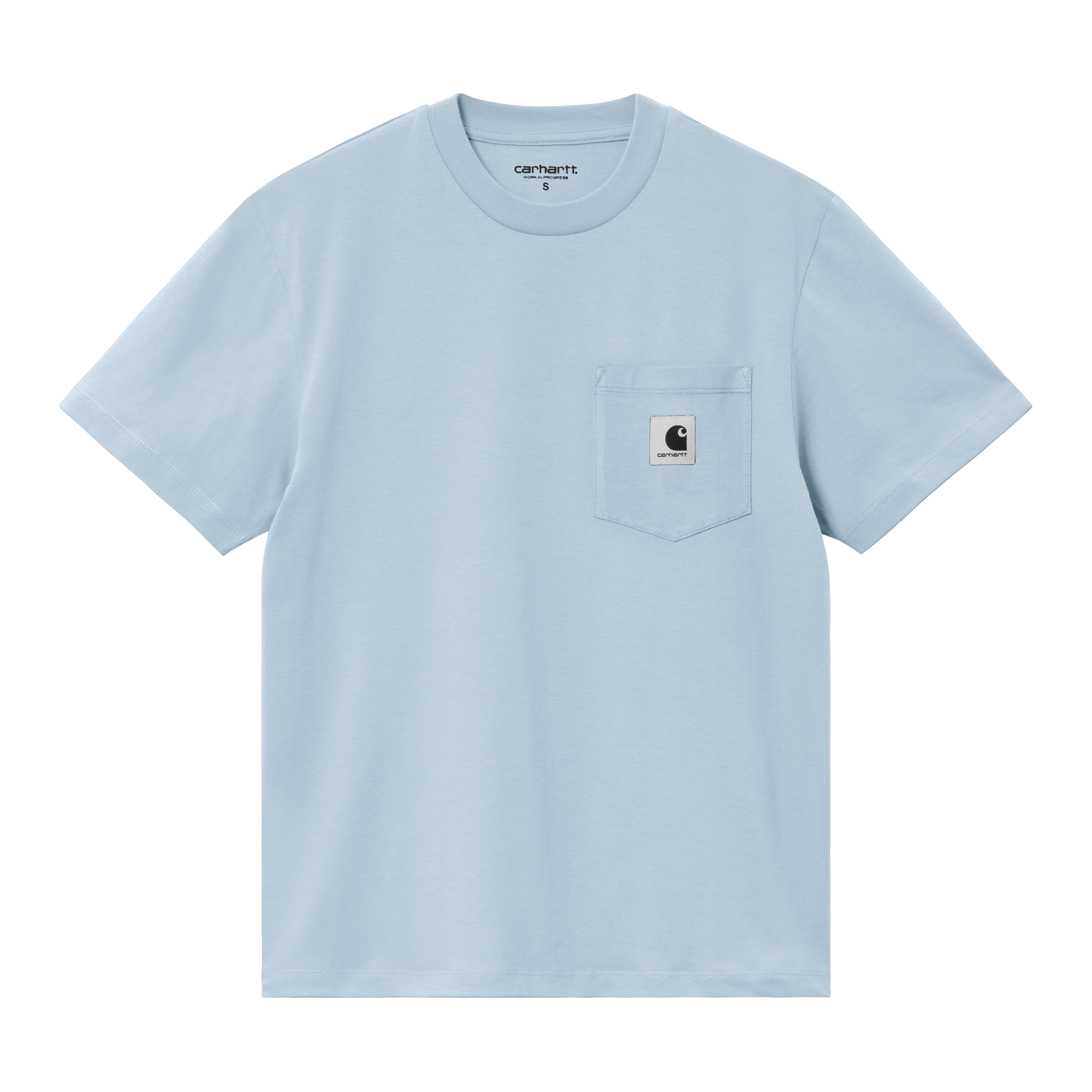 Carhartt WIP - W' S/S Pocket T-Shirt - FROSTED BLUE / Blå - T-Shirts