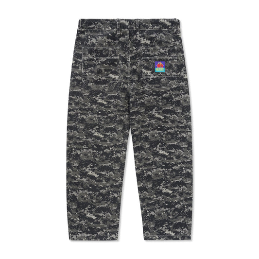 Butter Goods - Work Pants - DARK DIGITAL CAMO / Sort||Camouflage||Grå - Bukser