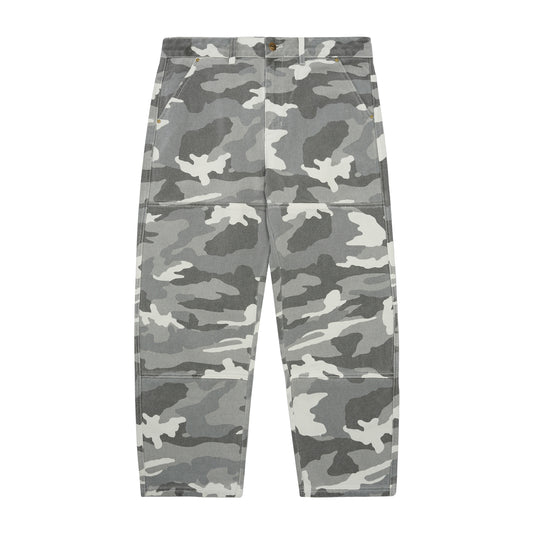 Butter Goods - Works Pants - SNOW CAMO / Grå||Camouflage - Bukser