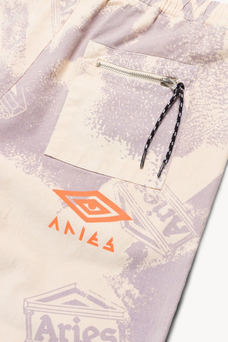 Aries x Umbro Pro 64 Pants Beige / Lilac
