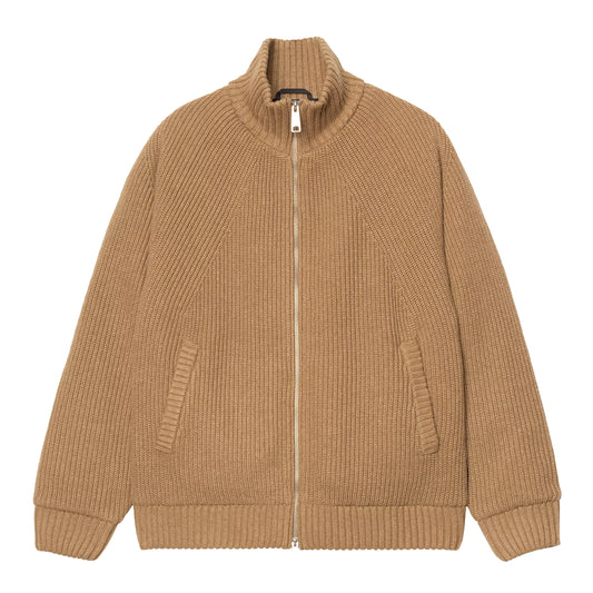 Carhartt WIP - Banley Sweater Jacket - PEANUT / Beige||Brun - Jakker