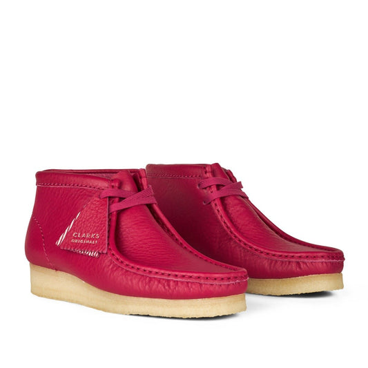 Clarks Originals - Wallabee Boot (W) - BERRY LEATHER / Pink - Sko