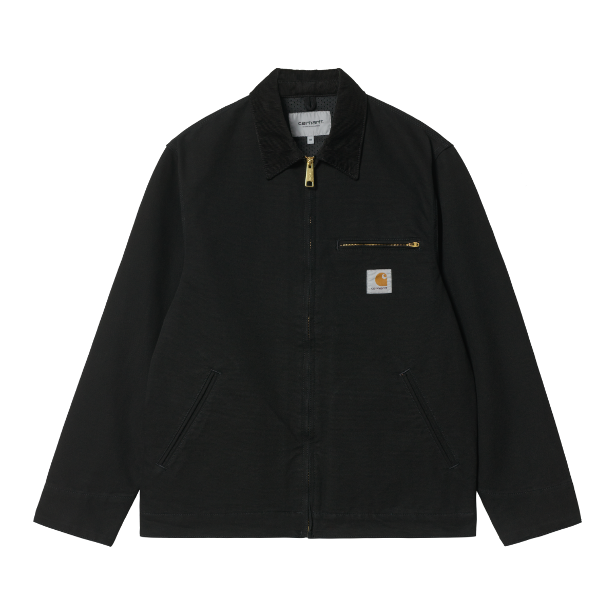 Carhartt WIP - Detroit Jacket Org. (Winter) - BLACK / BLACK RIGID / Sort - Jakker