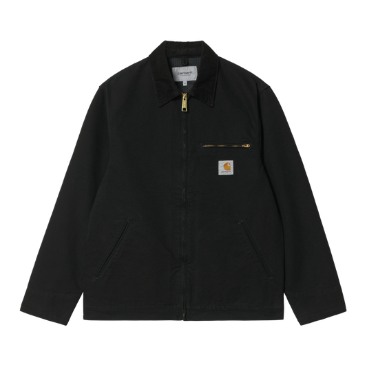 Carhartt WIP - Detroit Jacket Org. (Winter) - BLACK / BLACK RIGID / Sort - Jakker