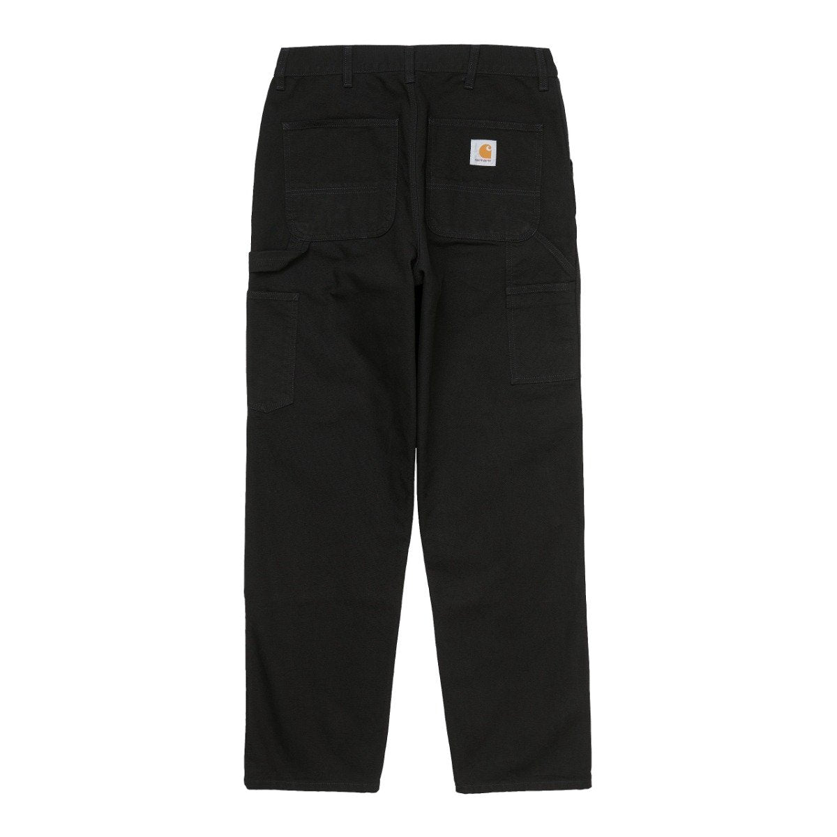 Carhartt WIP Double Knee Pant sort canvas løst snit med dobbelt knæforstærkning