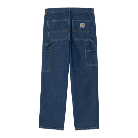 Carhartt WIP - Double Knee Pant Fairfield - BLUE STONE WASH / Blå - Bukser