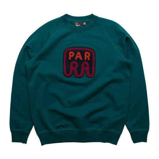 By Parra - Fast Food Logo Crew Neck Sweat - DEEP SEA GREEN / Grøn - Sweatshirts