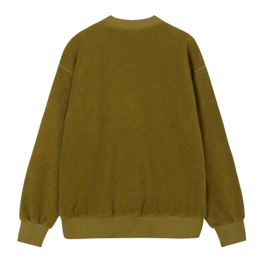 Aries Reverse Fleece Temple Sweat Olive