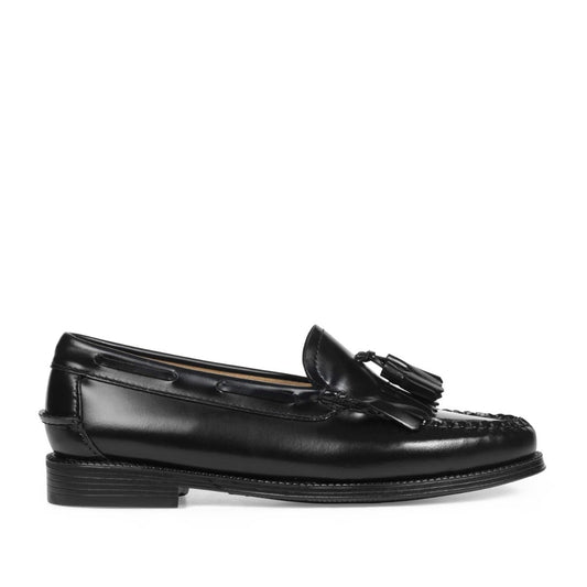 G.H. Bass - Weejun II Wmn Esther Kiltie - BLACK LEATHER / Sort - Sko